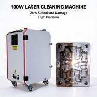 Valise à roulettes avec système de nettoyage au laser pulsé refroidi par air 100W pour le dégraissage de petites pièces automobiles, vente en gros