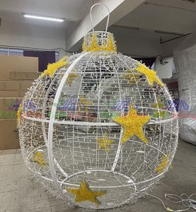 Popular al aire libre a prueba de agua 3D gran LED motivo Luz Decoración bolas de Navidad con motivo de luz para la venta - Product Image 4