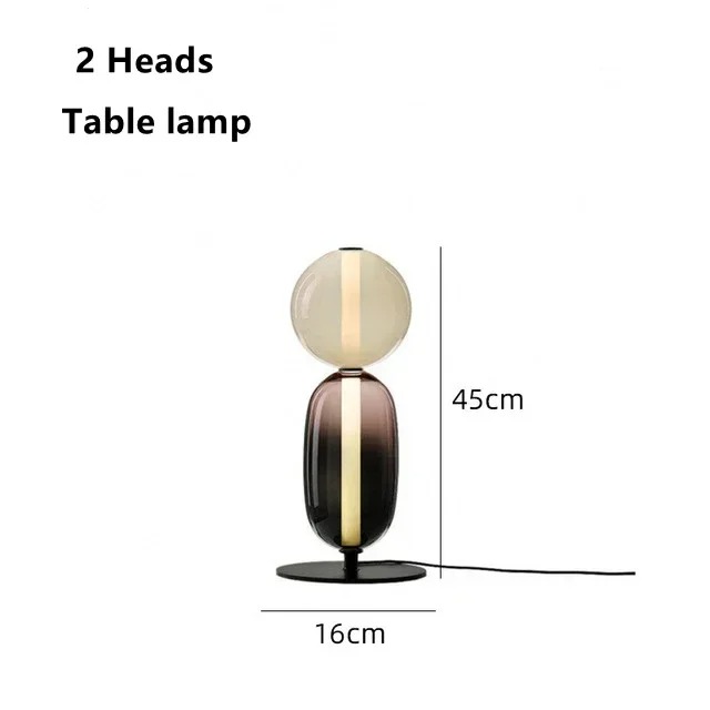 Lámpara de mesa de 2 luces