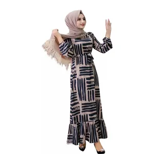 Zss039 vestidos elegantes, vestidos de miçangas baratos, modernos, para mulheres, vestidos islâmicos de 2020 tipos
