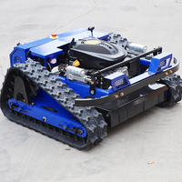 Mesin Pemotong Rumput Diesel Tipe Crawler Laris Manis Lebar Pemotongan 80-120cm Mesin Pemotong Rumput Robot