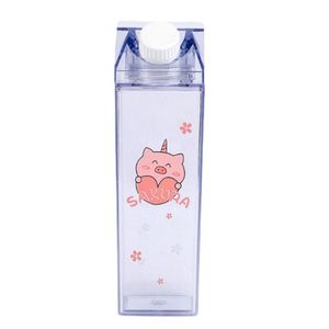 Bouteille d'eau de voyage du fabricant, gourde de sport en plastique acrylique, bouteille d'eau en carton de lait 1000 ml 500 ml, bouteille personnalisée avec couvercle - Product Image 1