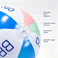 Ballons de plage gonflables colorés personnalisables en gros, jouet aquatique pour enfants, pour la promotion sportive et les fêtes sur la plage