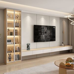 Mueble de TV de Lujo con Diseño Moderno para Sala de Estar, Opción Portátil - Product Image 5