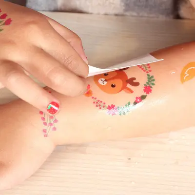 All'ingrosso Non tossico bambini tatoo sticker adesivi temporanei per bambini tatuaggi per natale