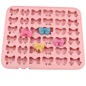 Molde de Silicona con Forma de Lazo de 36 Cavidades, Antiadherente, para Chocolate, Gomitas, Dulces, Repostería, Manualidades con Resina Epoxi - Product Image 4