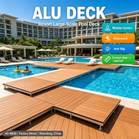 Plancher en WPC modulaire moderne pour restaurant, café, terrasse, entrepôt, jardin, imperméable, écologique, terrasse extérieure, hauteur réglable