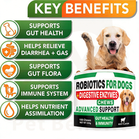 OEM/ODM Supplément à mâcher pour la santé digestive des animaux de compagnie : Probiotiques, Prébiotiques, Enzymes digestives, Absorption rapide, Aide à soulager la diarrhée et les gaz