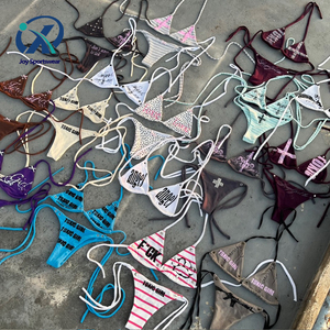 String <strong>Triangle</strong> <strong>Bikini</strong> Custom Logo Swimwear Women Designer Two Piece High Quality Swimsuit Manufacturer <strong>Bikini</strong> <strong>Set</strong> - Product Image 2