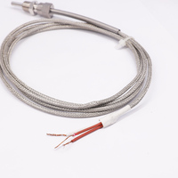 Sensor de Temperatura de Alta Precisión RTD PT100 de 3 Cables con Protección de Resorte