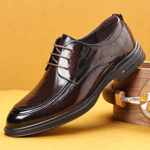 Chaussures de mariage formelles pour hommes en cuir véritable de style <span class=keywords><strong>italien</strong></span> faites à la main de haute qualité été 2025 - Product Image 4