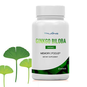 Kapsul <span class=keywords><strong>GinkGo</strong></span> <span class=keywords><strong>Biloba</strong></span> suplemen Herbal standar yang menuntut tinggi dari Tiongkok untuk ekspor dengan harga grosir - Product Image 1