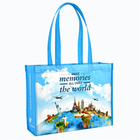 Sac Non Tissé Promotionnel Mondial Personnalisé avec Logo Imprimé, Écologique, Recyclable, Réutilisable, Portable en PP