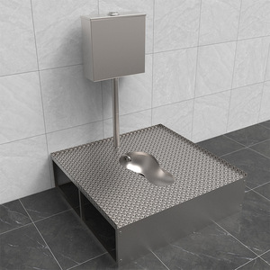 مرحاض قرفصاء حديث من الفولاذ المقاوم للصدأ من هونغديك للاستخدام في الحمامات العامة والسجون، توريد من الشركة المصنعة - Product Image 2