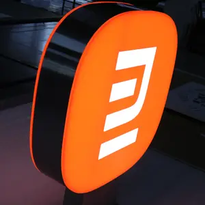 Maintainable Double Sided Led Advertising Round Sign Outdoor Custom Led Light Box