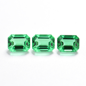 Precios <span class=keywords><strong>de</strong></span> Esmeraldas Colombianas Hidrotermales Cultivadas en Laboratorio, en Forma <span class=keywords><strong>de</strong></span> Asscher, Princesa, Cojín, Trillón, Marquesa, Redonda, Corazón y Pera, <span class=keywords><strong>de</strong></span> Color Verde - Product Image 2