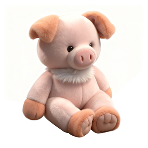 ตุ๊กตาหมีฟ็อกซ์ขนปุย ตุ๊กตาหมู ตุ๊กตาสัตว์การ์ตูน ของเล่นตุ๊กตาขนนุ่มพิเศษ หมอนอิงนุ่มๆ ของขวัญสำหรับเด็ก พร้อมโลโก้สั่งทำได้ - Product Image 3