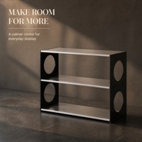 Organisateur de bureau multi-niveaux en acier inoxydable avec plateau en acrylique pour le rangement des tasses, des parfums et des cosmétiques dans la salle de bain 2024
