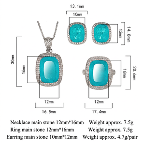 Ensemble de bijoux vintage en laiton avec boucles d'oreilles, collier et bague - Plaqué or, bijoux durables pour femmes - Product Image 3