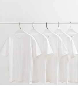 <span class=keywords><strong>T</strong></span>-Shirt da uomo in cotone 100% con logo personalizzato 260gsm bianco semplice prezzo all'ingrosso poco costoso <span class=keywords><strong>t</strong></span>-Shirt per gli uomini <span class=keywords><strong>di</strong></span> alta qualità - Product Image 4