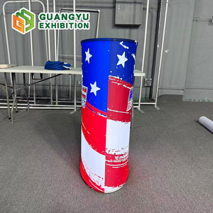 Comptoir en tissu tendu portable avec logo personnalisé, comptoir <span class=keywords><strong>de</strong></span> réception, table pop-up simple pour la publicité et les expositions - Product Image 5