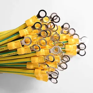 Pure Copper Photovoltaic Panel Grounding Wire National Standard Yellow-Green Two-Color BVR2.5/4/6/10/16 Wire Cable Assemblies