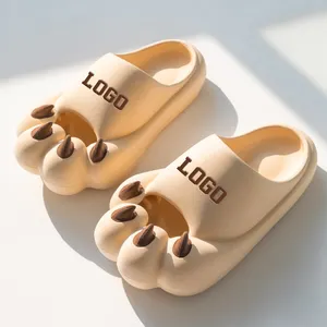 2024 New Fashion Designer Summer Beach Sandals Cat Bear Tiger Claw Slides Slippers Custom Logo For Men Women