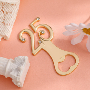 Recuerdos para eventos y fiestas Favor Gold 25th abridor de botellas favores para plata 25th regalo de aniversario de boda y regalos de cumpleaños - Product Image 3