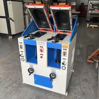 Machine de pressage à chaud pour talons de chaussures à double station, haute efficacité, automatique, pneumatique, double tête, fixation de semelles, 2500-3000