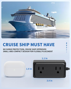 Protector de Sobretensión con 2 Tomas de CA, 3 Puertos USB, Carga Rápida PD de 20W, Enchufe Plano de 5M, Alta Eficiencia y Durabilidad para Hogar y Oficina - Product Image 6