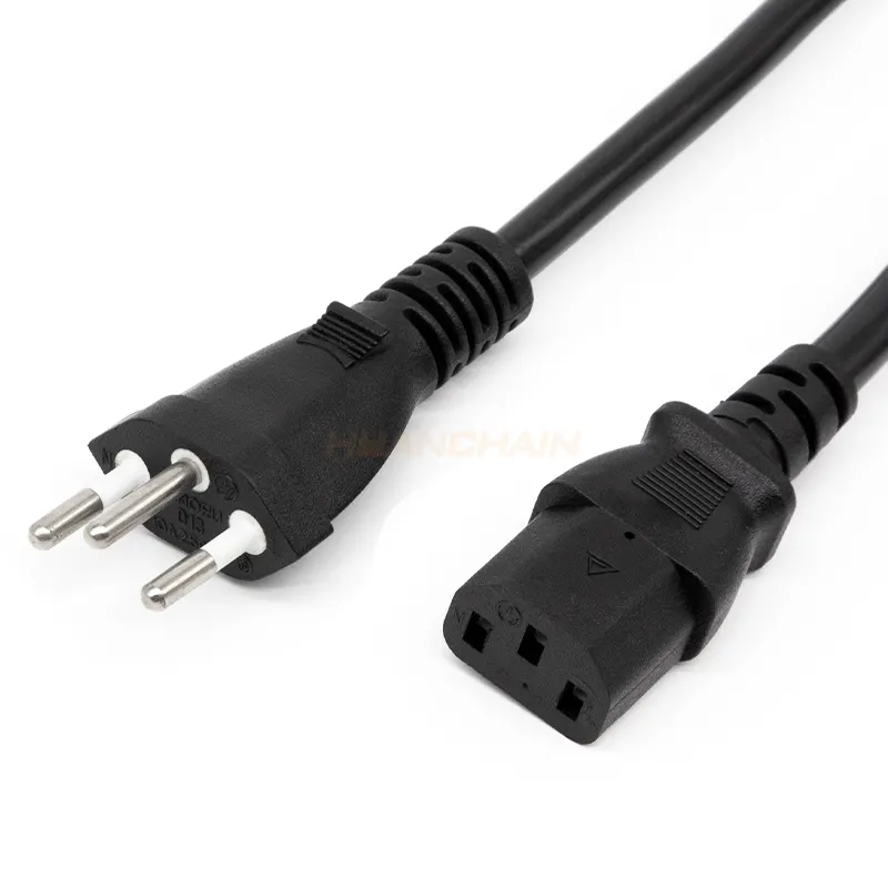 IEC C13 conector Suíça 3 Pin Power Cord Cabo de alimentação AC para PC Adaptador Alimentação AC Cabos