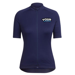 เสื้อปั่นจักรยานสำหรับผู้ชายเสื้อปั่นจักรยานผ้าโพลีเอสเตอร์สีดำเสื้อปั่นจักรยานเสื้อปั่นจักรยานเสื้อปั่นจักรยานแบบสั่งทำแขนสั้น - Product Image 3