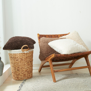 <strong>Chunky</strong> <strong>Knit</strong> <strong>Pillow</strong> Covers for Fall Plush Designs Breathable Backrest Covers