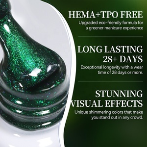 BORN PRETTY <span class=keywords><strong>Vernis</strong></span> à ongles magnétique vert chat 10 ml, vert foncé brillant, paillettes, <span class=keywords><strong>vernis</strong></span> à ongles en gel UV à faire tremper, <span class=keywords><strong>vernis</strong></span> à ongles œil de chat - Product Image 6