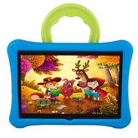 Tablette éducative Android 10 pouces MTK6737 pas chère avec étui EVA, 3 Go 32 Go, pour jeux et apprentissage des enfants