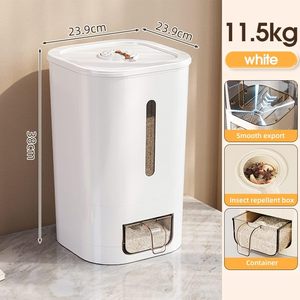New 11.5kg Capacity <b>Rice</b> Dispenser Kitchen Insect-repellent <b>Rice</b> Storage <b>Container</b> Customizable Automatic <b>Rice</b> Dispenser - Product Image 5
