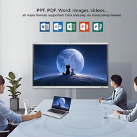 Tableau blanc interactif 4K UHD de 55/65/75 pouces avec système Android/Linux pour l'éducation, les bureaux et les réunions - Tableaux interactifs numériques 4K
