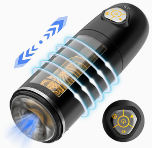 Copa de Masturbación Masculina Inteligente con Voz AI, Telescópica, Giratoria, Vibratoria, Automática, Recargable, de ABS - Product Image 6