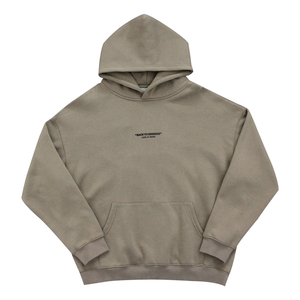 Sweat à capuche décontracté pour <span class=keywords><strong>homme</strong></span>, coupe ample, style streetwear neutre, imprimé minimaliste avec slogan, personnalisable - Product Image 1