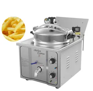 Kfc-freidora eléctrica de pollo a presión, máquina para freír pollo fritado en pepitas profundas y patatas fritas con alas