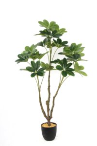 Árbol <span class=keywords><strong>de</strong></span> <span class=keywords><strong>la</strong></span> Fortuna Artificial <span class=keywords><strong>de</strong></span> Plástico <span class=keywords><strong>de</strong></span> 117 cm con 21 Hojas, Bonsái Artificial Ecológico para Uso en Interiores/Exteriores, Vida Útil <span class=keywords><strong>de</strong></span> 10 Años - Product Image 2