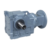 Réducteur hélicoïdal à vis sans fin série K, haute efficacité, boîtier en fonte/alliage d'aluminium, protection IP54/IP55/IP65 pour convoyeur minier