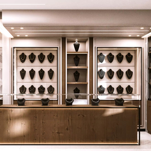modern luxury display cabinet glass jewelry display showcase high quality <b>led</b> <b>lighting</b> for shopping malls jewelry display cases - Product Image 1