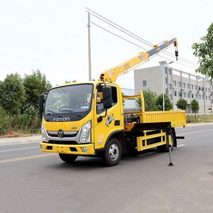 Camion léger Foton Ollin 4*2 avec <span class=keywords><strong>grue</strong></span> à bras droit montée sur camion Changxing 4T - Product Image 4