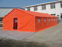 Tente de travail en toile robuste avec structure métallique de 12x6 m pour 30-40 personnes, personnalisable