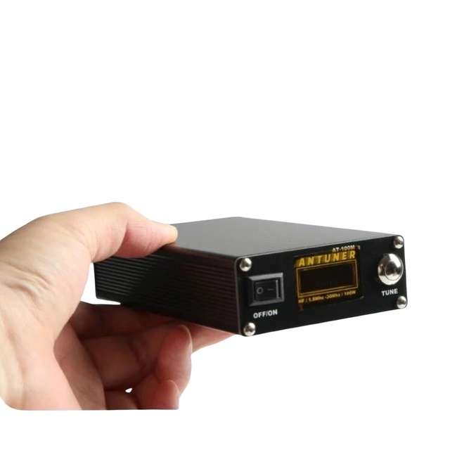 Custom Universal 1.8MHz-30MHz ATU-100 ATU-100M 100W QRP Antenna Tuner +3300mAh Battery for HF Radio USDX G1M FT-818 817 IC-705