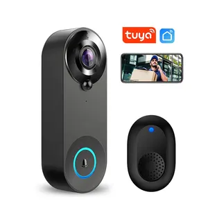 1080P kablosuz WIFI kapı zili Video interkom kapı zili kamera Tuya akıllı ev güvenlik koruma için PIR hareket algılama