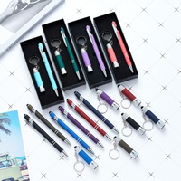 Stylo bille mini lampe torche personnalisé avec logo, colle en spray métallique, ensemble cadeau publicitaire multifonctionnel, fournitures de bureau promotionnelles