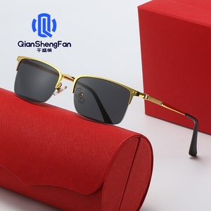 Nuevas Gafas de Sol de Negocios <span class=keywords><strong>para</strong></span> <span class=keywords><strong>Caballero</strong></span>, Media Montura, UV400, Marca Diaosi, Se Pueden Usar con <span class=keywords><strong>Lentes</strong></span> Ópticos <span class=keywords><strong>para</strong></span> Miopía, Fabricantes - Product Image 1