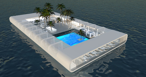 Casa prefabricada de <span class=keywords><strong>agua</strong></span> grande, nuevo, flotante, para <span class=keywords><strong>Club</strong></span>, restaurante - Product Image 5